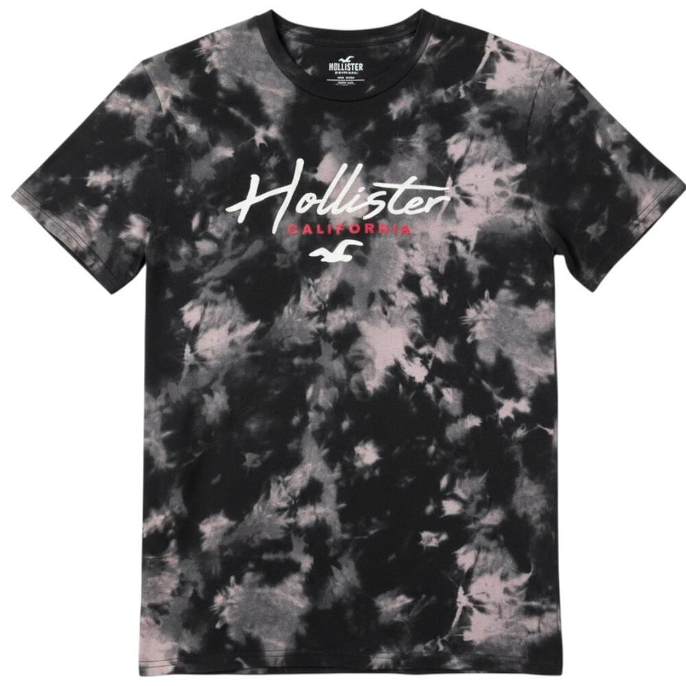 Hollister Tie-Dye Embroidered Logo Crew Neck Men's Medium Short Sleeve T-Shirt